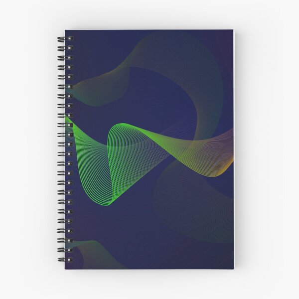 Item preview, Aesthetic colorful waves on blue background designed and sold by OooPstudio.