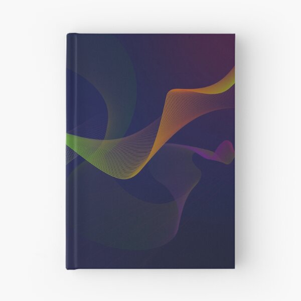 Item preview, Aesthetic colorful waves on blue background designed and sold by OooPstudio.