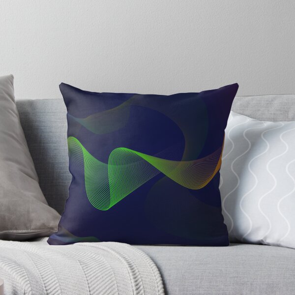 Item preview, Aesthetic colorful waves on blue background designed and sold by OooPstudio.
