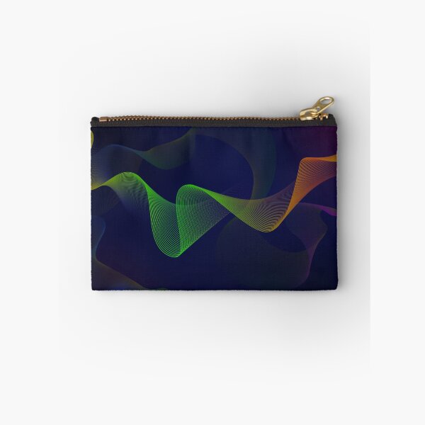 Item preview, Aesthetic colorful waves on blue background designed and sold by OooPstudio.