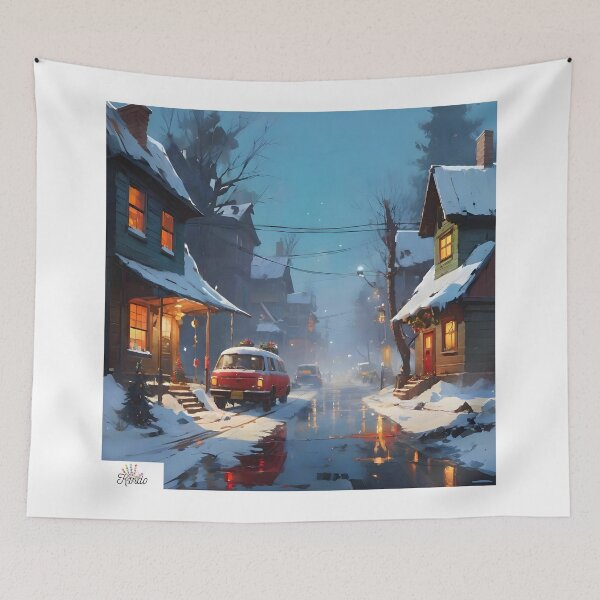 Item preview, Soft winter neighborhood designed and sold by K1ndo.