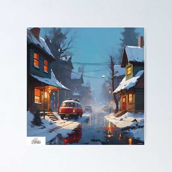 Item preview, Soft winter neighborhood designed and sold by K1ndo.