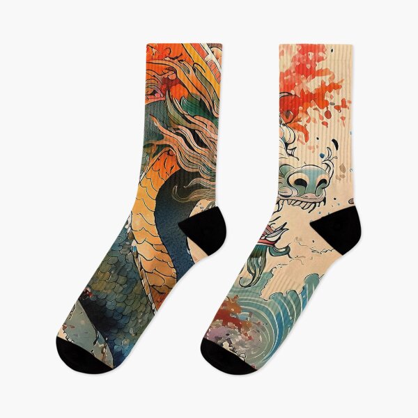 Item preview, Chinese DRAGON traditional chinese japanese art/3 designed and sold by Synthwave Poem.