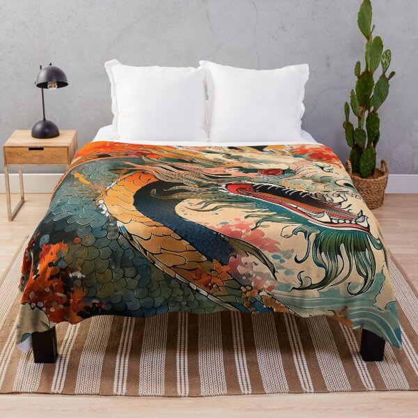 Item preview, Chinese DRAGON traditional chinese japanese art/3 designed and sold by Synthwave Poem.