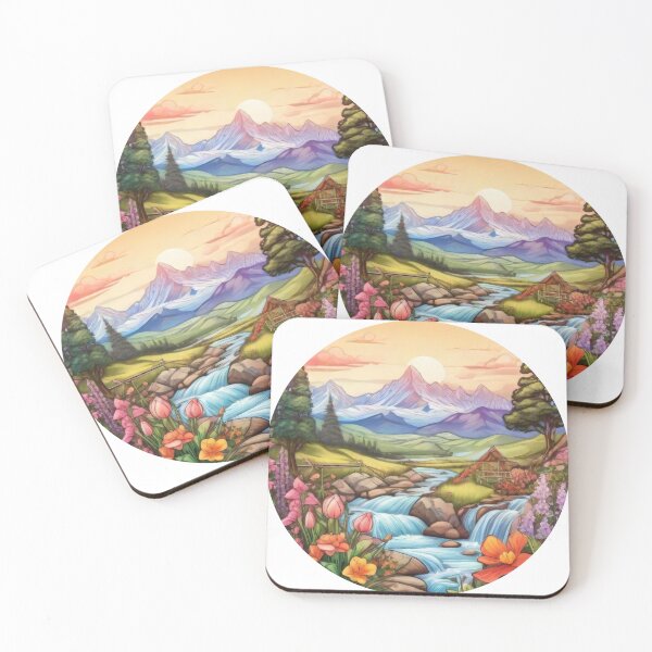 Item preview, Flowers, Trees, and Mountains (1479) designed and sold by WASjourney.