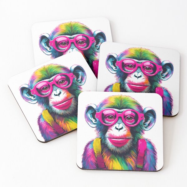 Item preview, Monkey in Technicolor Glasses 3 designed and sold by Tom-Johnson.
