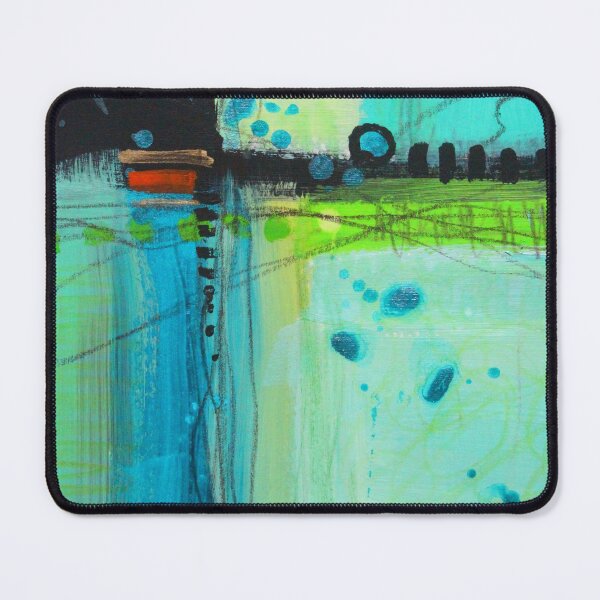 Item preview, Aqua Abstract Art Painting designed and sold by NancyMerkle.