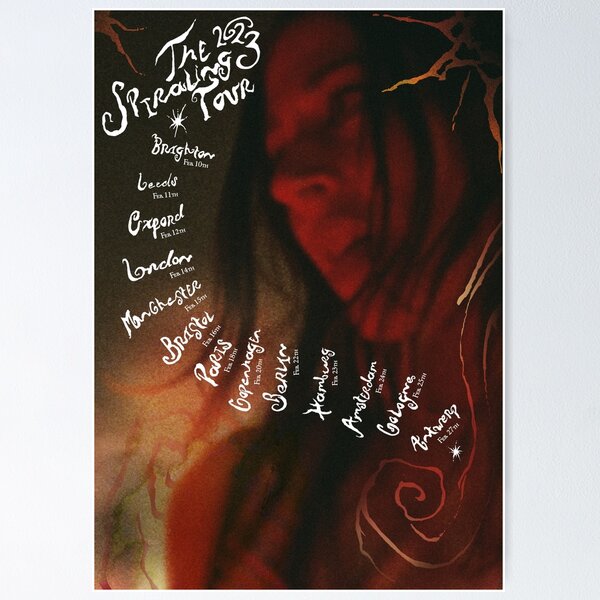 Item preview, Caroline Polachek 'The Spiraling Tour: 2023' Promotional Poster designed and sold by Samuel Spalding.
