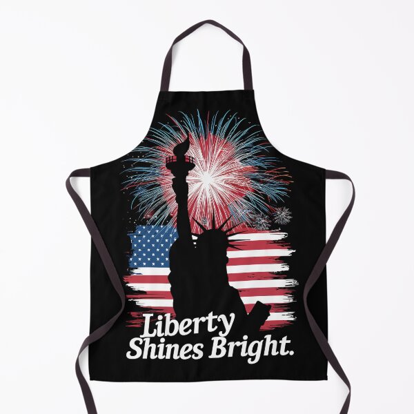 Item preview, Liberty Shines Bright Fireworks Design designed and sold by Quirky Shirts.