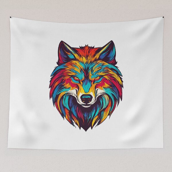 Item preview, Technicolor Wolf Visage 3 designed and sold by Tom-Johnson.
