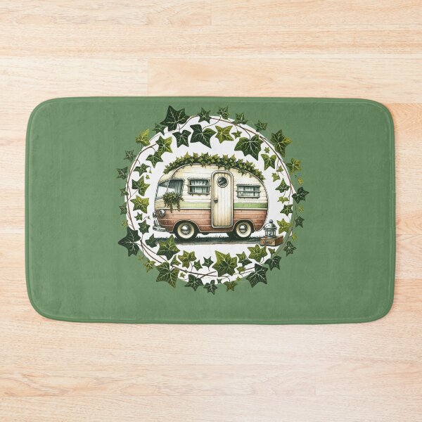Item preview, Green Ivy Vintage Camper designed and sold by FrictionMaxxing.