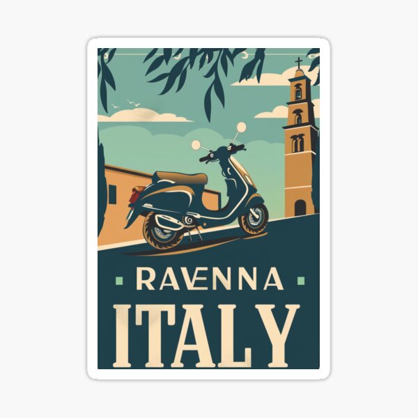 Item preview, A Vintage Travel Illustration of Ravenna - Italy designed and sold by GoodOldVintage.