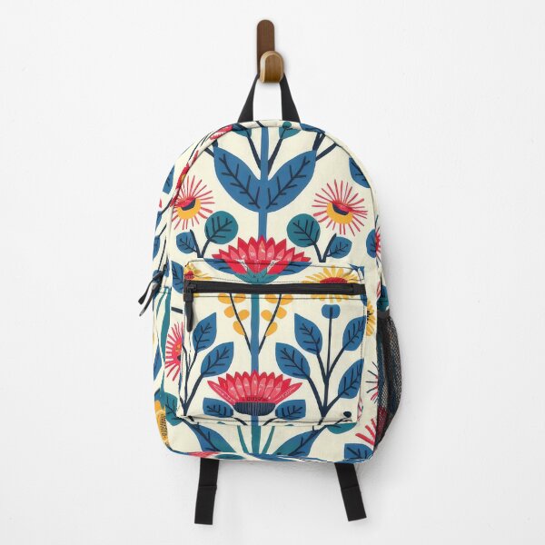 Item preview, Colorful Floral Pattern With Blue Stems and Green Leaves designed and sold by brandway.