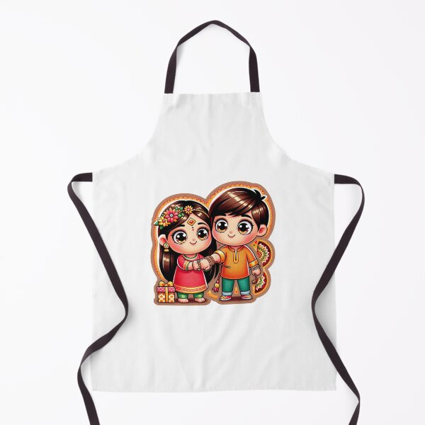 Item preview, Vibrant Raksha Bandhan Cartoon Sticker designed and sold by amazingtraits.