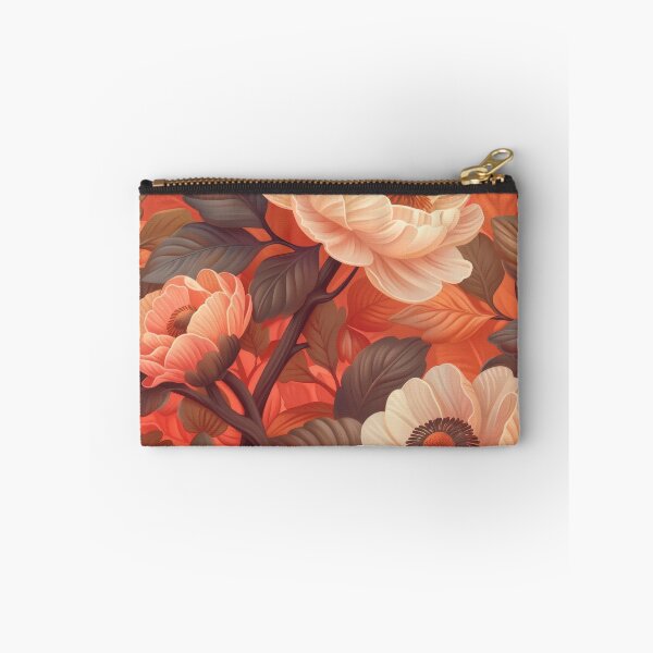 Item preview, Closeup of Pale Peach Blossoms on Branches With Deep Brown Leaves designed and sold by brandway.