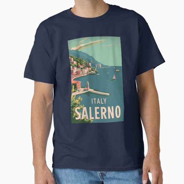 Item preview, A Vintage Travel Illustration of Salerno - Italy designed and sold by GoodOldVintage.