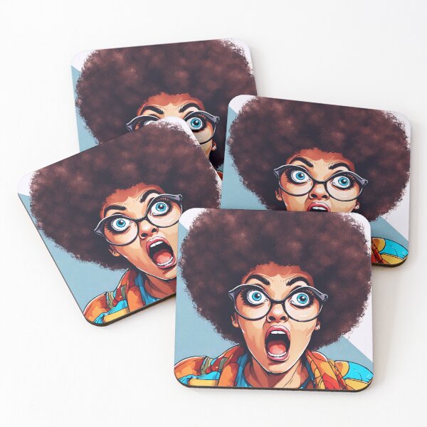 Item preview, Surprised Afro Woman 2 designed and sold by Tom-Johnson.