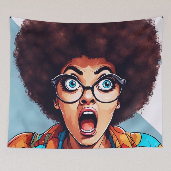Item preview, Surprised Afro Woman 2 designed and sold by Tom-Johnson.
