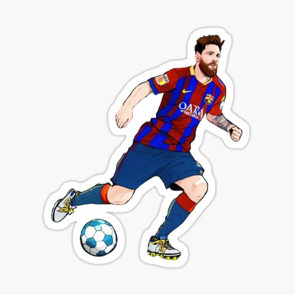 Autocollant Mural 3D Messi – Poster Vinyle Football – Décoration S389