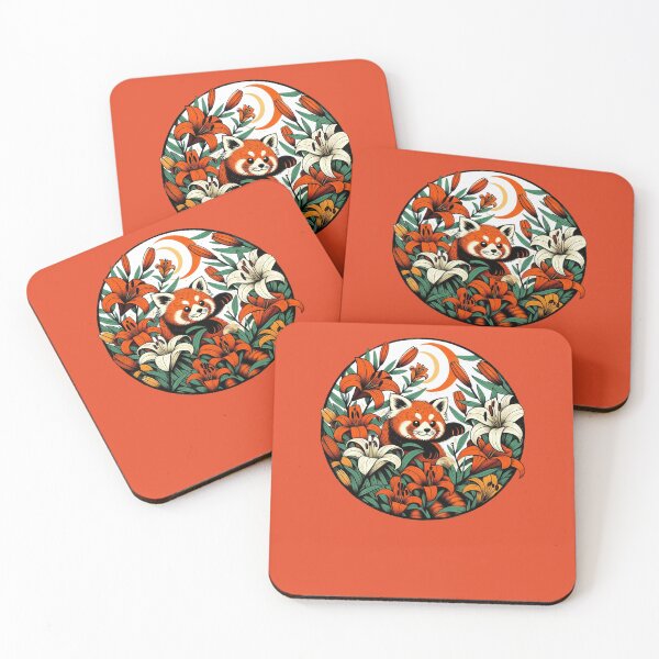 Item preview, Red Panda Lilies designed and sold by FrictionMaxxing.