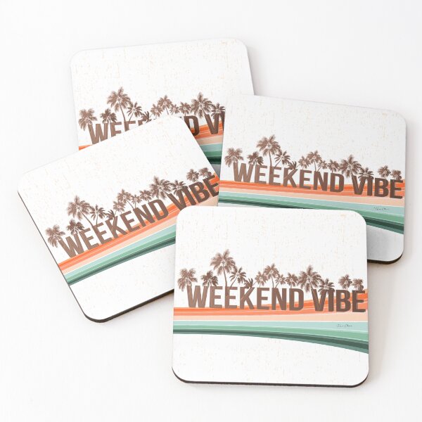 Item preview, Weekend vibe retro coconut designed and sold by Hen-C-Art.