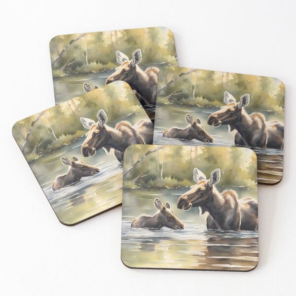 Item preview, Mother Moose and Baby Moose designed and sold by CalmnessbyChoice.