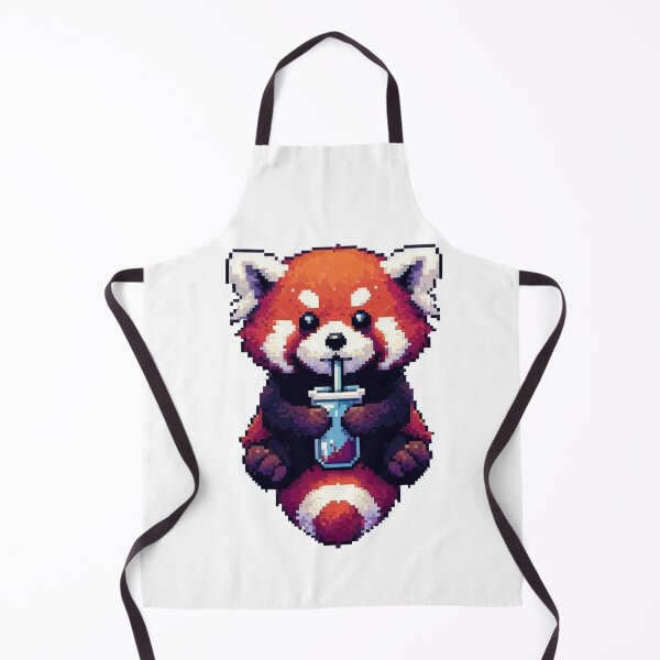 Item preview, Pixel Red Panda with Drink designed and sold by Politoperz.