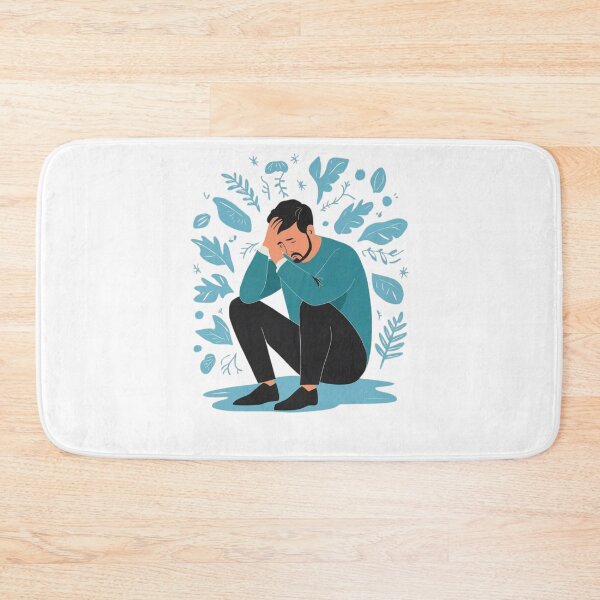 Item preview, Sad Men Sitting Overthinking designed and sold by ForgetMee.