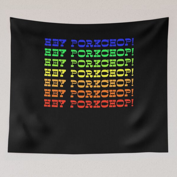 Item preview, Hey Porkchop! Rainbow Pride Flag designed and sold by BritySpear.