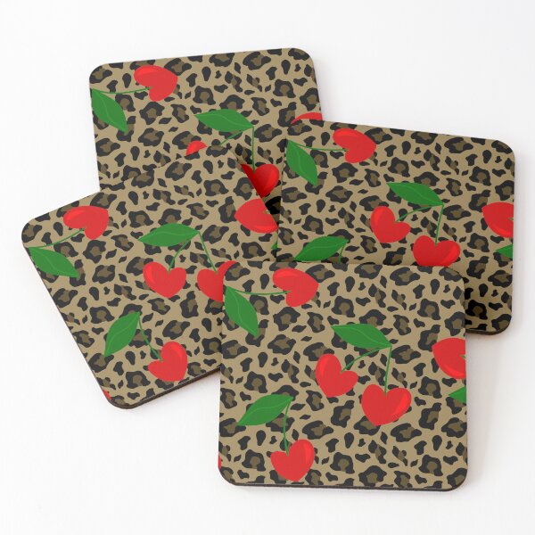 Item preview, heart shape cherry leopard rockabilly  designed and sold by Gossip Rag.