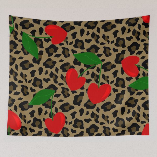 Item preview, heart shape cherry leopard rockabilly  designed and sold by Gossip Rag.