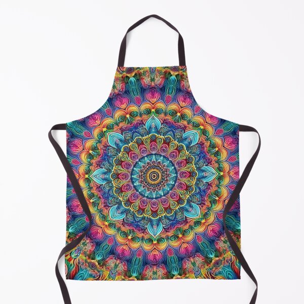 Item preview, Psychedelic patterns with a kaleidoscope of vivid colors designed and sold by BlackCatspet1.