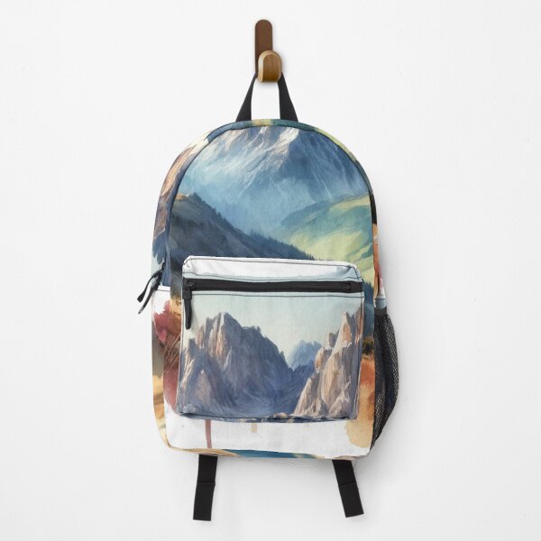 Item preview, Majestic mountain range in realistic watercolor designed and sold by cj-digital.