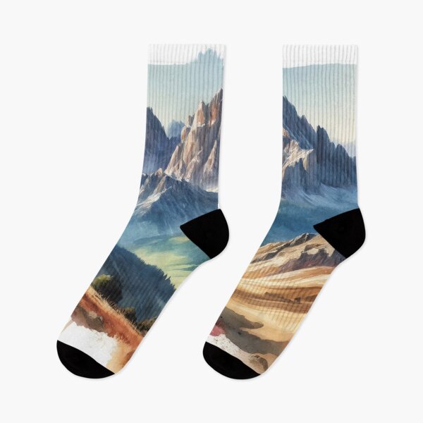 Item preview, Majestic mountain range in realistic watercolor designed and sold by cj-digital.