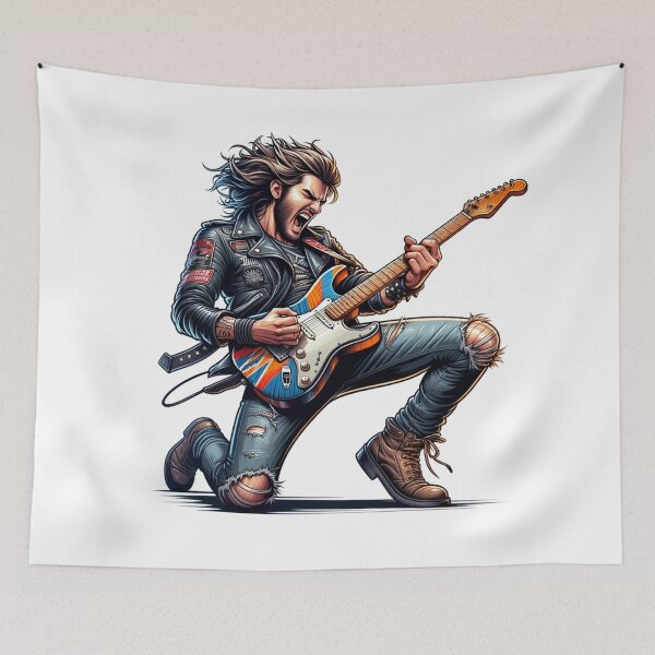 Item preview, Guitarrista Rockeandola designed and sold by JPdesignPunk.