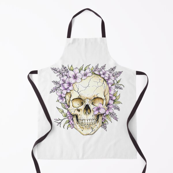 Item preview, Floral Skull - Lavender - Pencil Art designed and sold by GOODWORX.