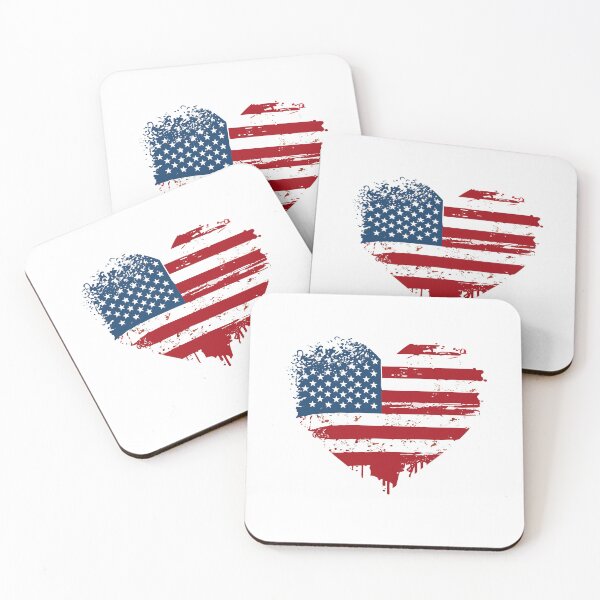 Item preview, American Flag Heart Design - Patriotic USA Flag designed and sold by EvangelLuke.