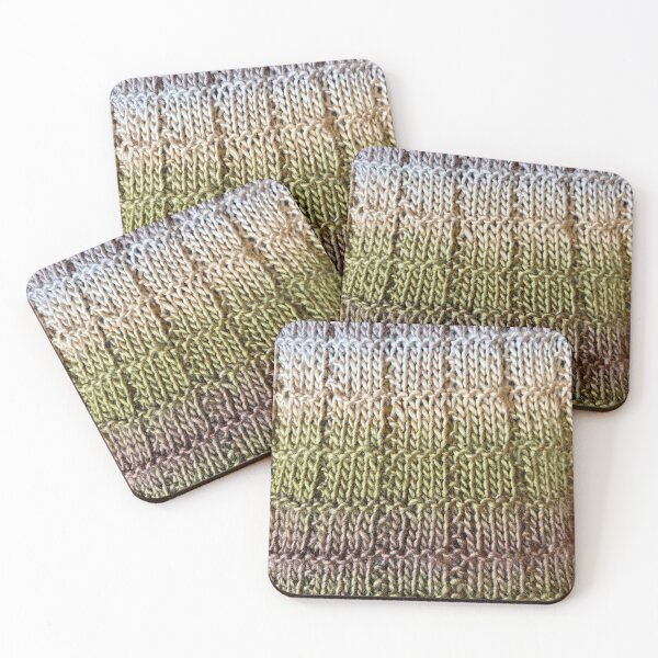 Item preview, Stripes of Metallic knit scarf  designed and sold by thebentknitter.