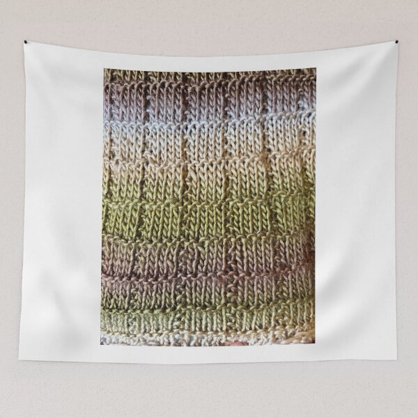 Item preview, Stripes of Metallic knit scarf  designed and sold by thebentknitter.