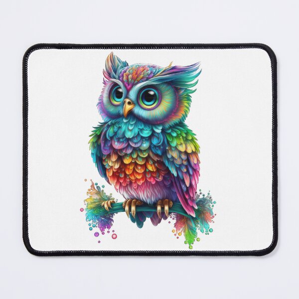 Item preview, Cute Rainbow Hedwig Owl designed and sold by thetripsitter.