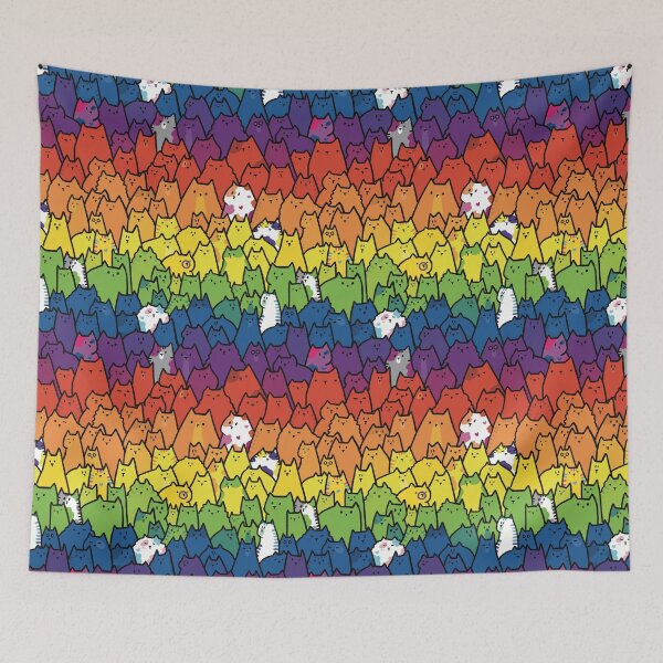 Item preview, Arcoiris del orgullo del gato designed and sold by sagm.