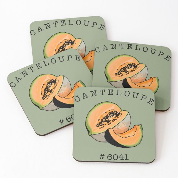 Item preview, Canteloupe Fruit Sticker designed and sold by Erin Stenson.
