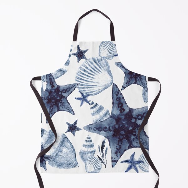 Item preview, Sea Shells Navy Blue  designed and sold by SeaStarAlex.