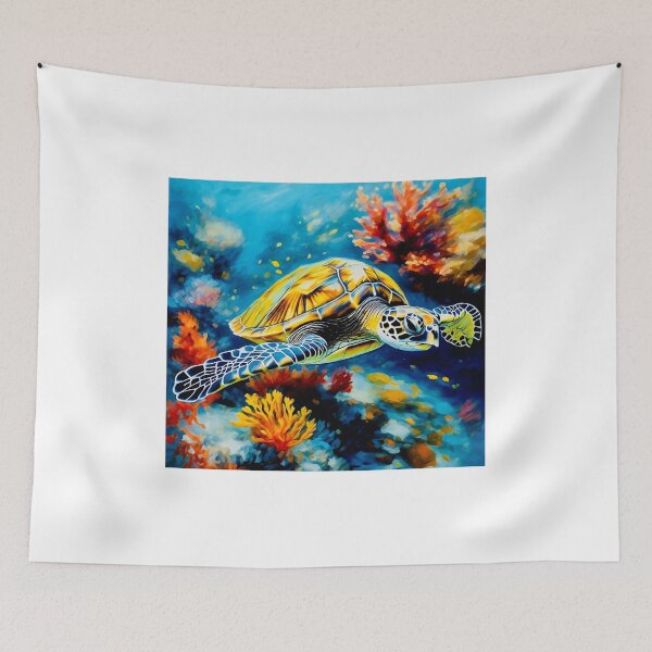 Item preview, Hawksbill turtle designed and sold by Island Art Studios.