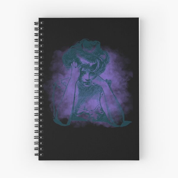 Item preview, Gibson Girl with purple watercolor  designed and sold by MarigoldandLily.