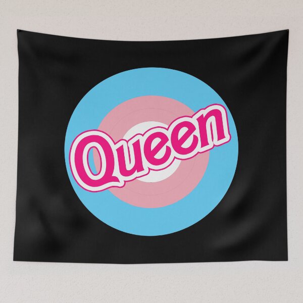 Artikelvorschau, QUEEN - Transgender-Flaggen-Zielscheibe - Transgender-Flaggen-Bullseye entworfen und verkauft von Thelittlelord.