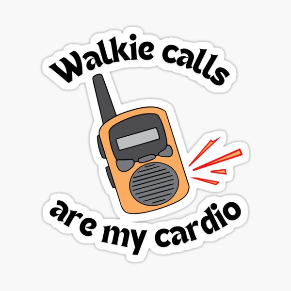 Aperçu de l'œuvre Les appels walkie sont mon cardio créée et vendue par parkgirldesigns.