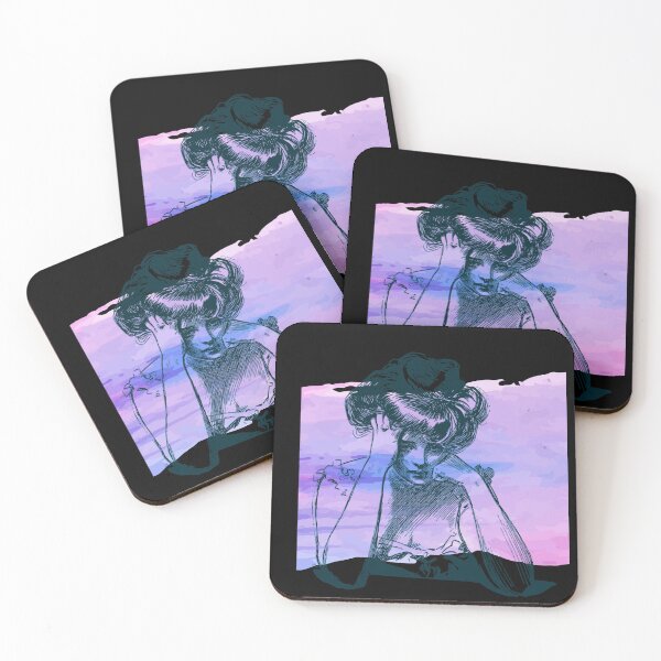 Item preview, Gibson Girl with paint splash designed and sold by MarigoldandLily.