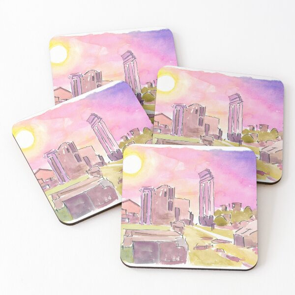 Item preview, The Forum Romanum at Dusk in Rome Lazio Italy designed and sold by artshop77.
