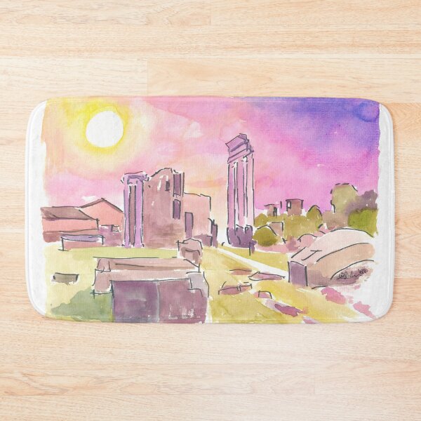 Item preview, The Forum Romanum at Dusk in Rome Lazio Italy designed and sold by artshop77.